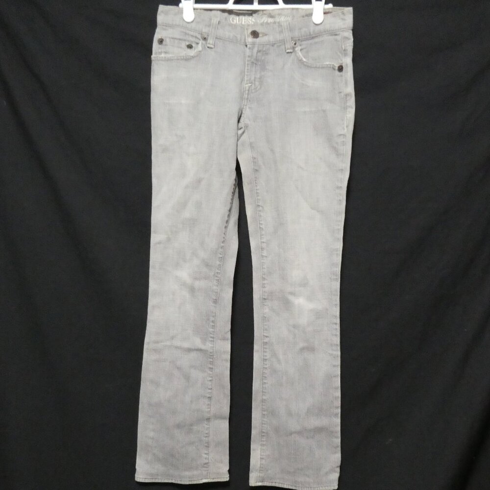 GUESS PREMIUM | size 24 | Dream | Stretch | Grey Classic Straight Denim / Jeans